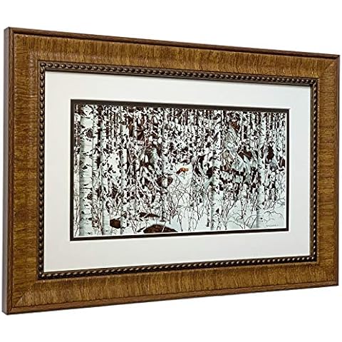 Bev Doolittle Woodland Encounter Matted and Framed Open Edition Art Print Cover