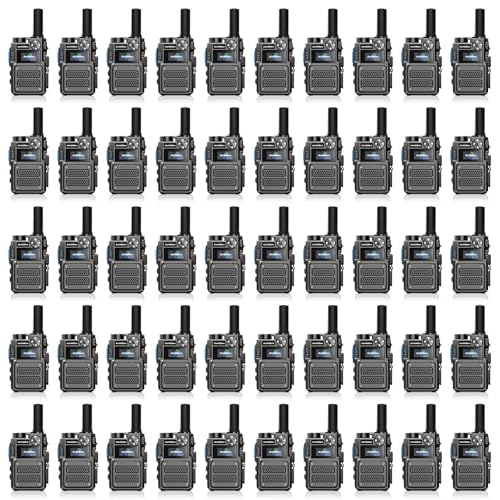 Image of (Heavy Duty) Lifetime Free Unlimited Range Long Range Walkie Talkies for Adults Rapid 4G LTE PoC Two Way Radios Long Distance with Nationwide Range for Team Management,Truck Fleet(50-Pack)
