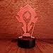 Lampara LED World of Warcraft Horda Cambia Color USB Luz Nocturna