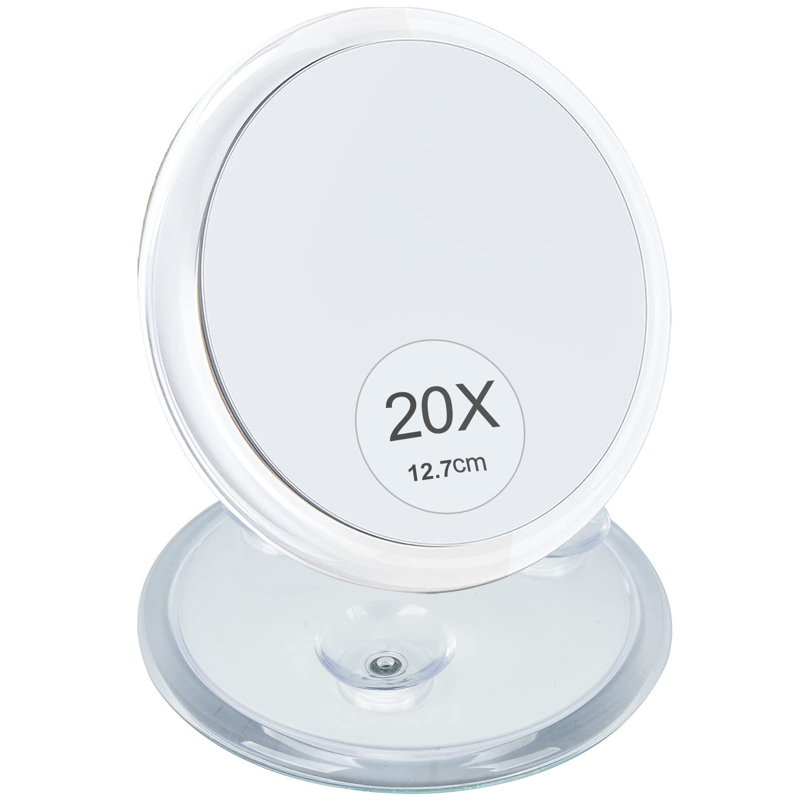 Amazon | 拡大鏡 20倍拡大 12.7CM アイメイクや角栓取り専用 吸盤式