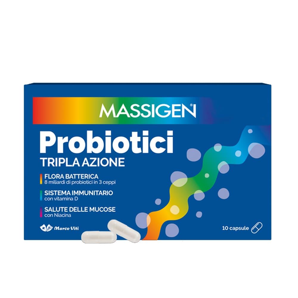 Massigen - Marco Viti Massigen Probiotici Fermenti Lattici 10 Capsule - 947427783