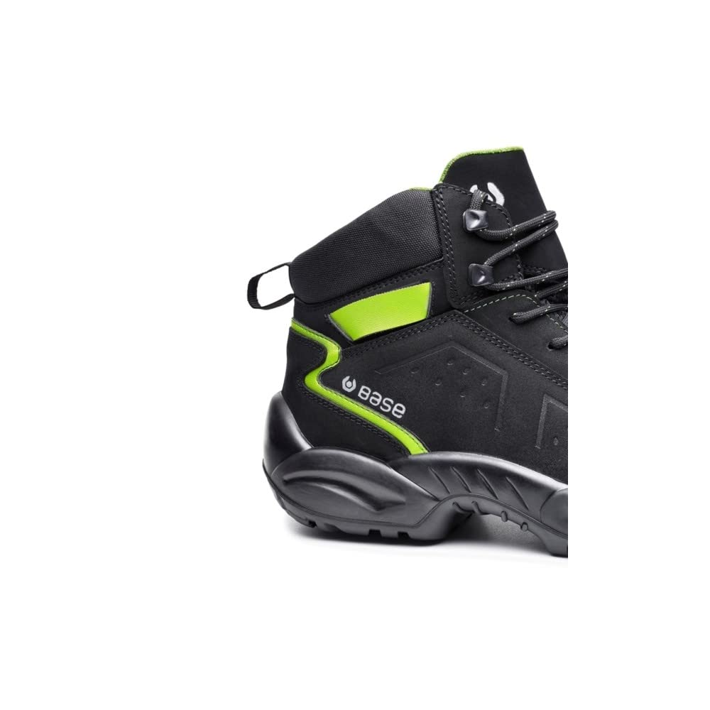 BASE Protection Chester Top S3 SRC Zapato de Seguridad, Talla: 41, Color: Negro/Verde, B0177BGN41