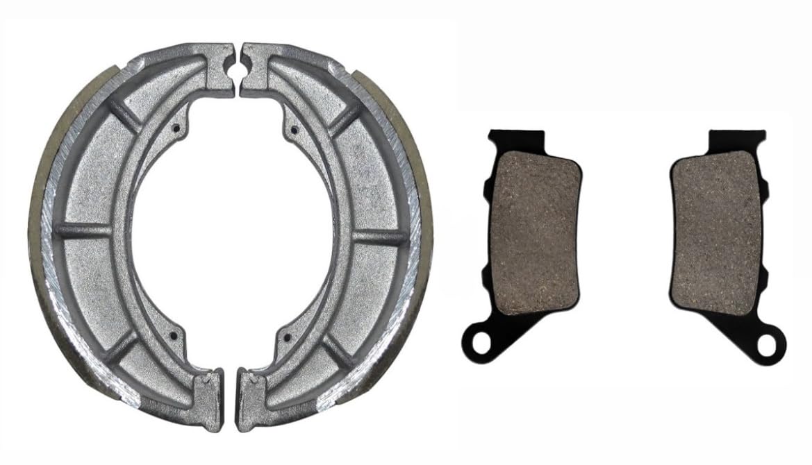 Front Disc Brake Pads and Rear Brake Shoes Set combo Compatible with Chetak EV Scooter-picture-15