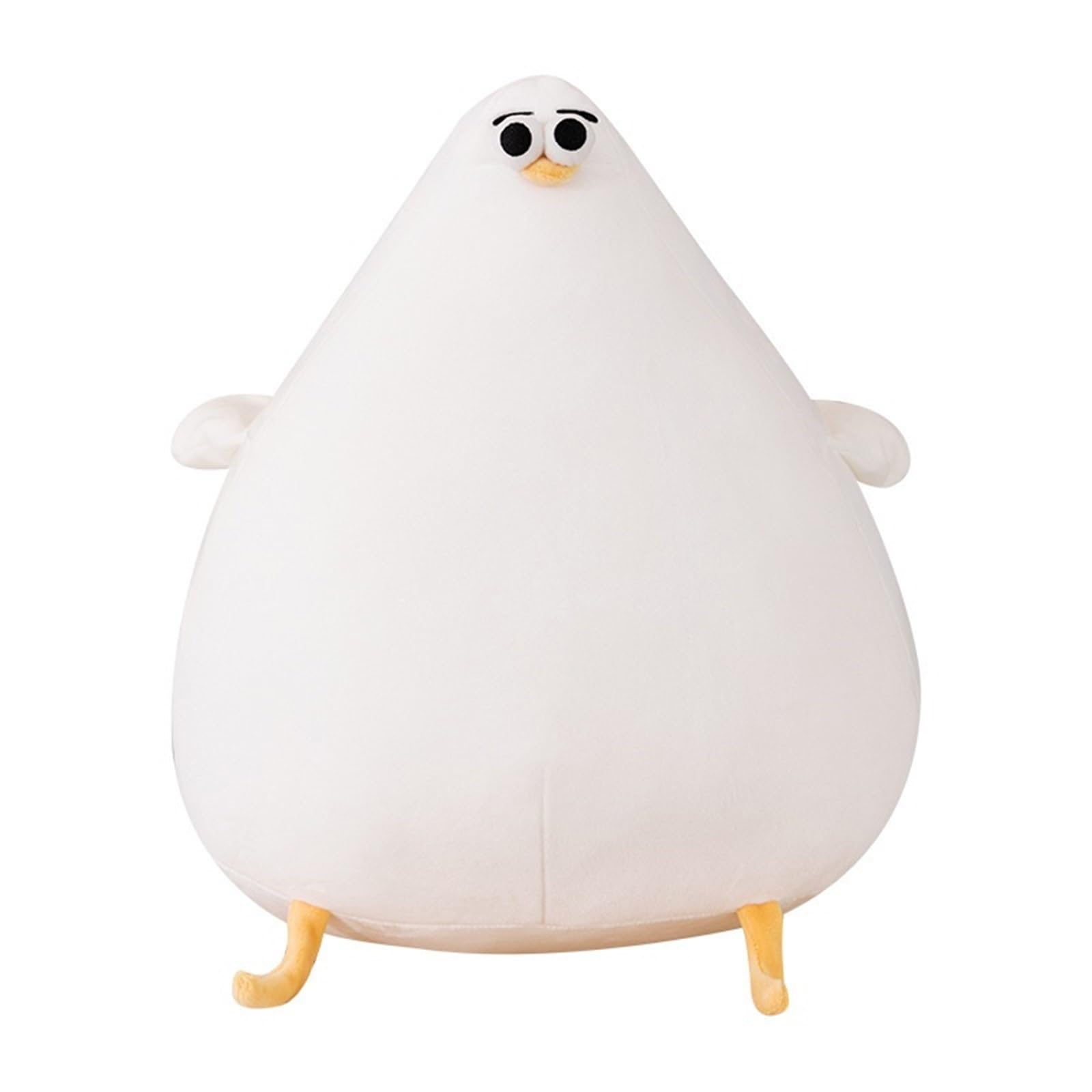 TOPLITHE Cute Chicken Plush, Funny Chubby Seagull Stuffed Animals Pillow Doll Cartoon Plushie Toy Gifts for Kids Aldults Girlfriend(50CM/19IN)