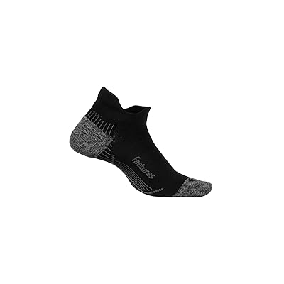 Feetures Plantar Fasciitis Relief Ultra Light No Show Tab No Show Socks Shoes Black