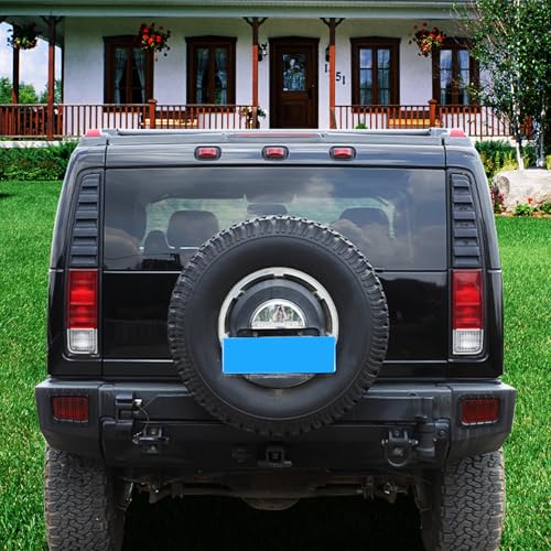 PIUGILH Rear Tail Fog Light Lamp Frame Trim Cover for Hummer H2 2003-2007,Lamp Hoods Guard Decorative Sticker Car Accessories (Sytle A) by PIUGILH - Used condition - Image 6