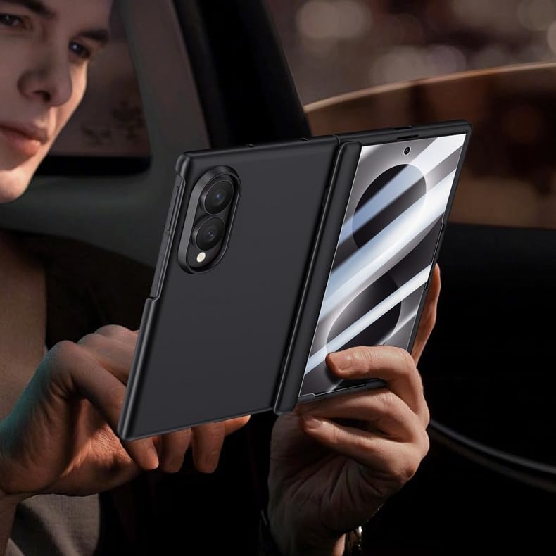 Custodia magnetica compatibile con Samsung Galaxy Z Fold 8 (nero, bobina, anti-peeping)