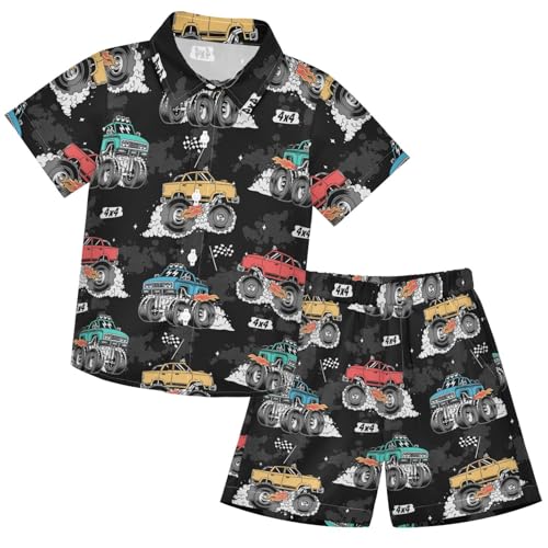 Image of visesunny Boys 2 Pieces T-shirts and Shorts Floral Tops & Shorts Summer Outfits 3-10 Years Clothes