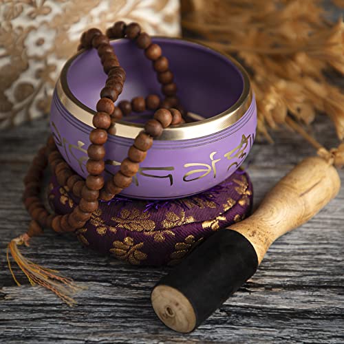 Telsha BS-1659 Purple Singing Bowl Set thumb #3