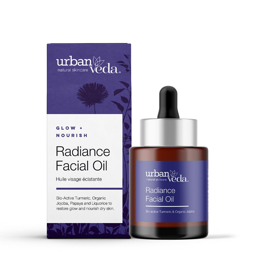 Radiance Facial Oil | Natural Face oil | For Dry, Dull and dehydrated Skin | Peptide and Turmerone | Pigmentation and Brightening | Collagen Face oil | Face Bio Oil | Vitamin E Oil | 30 ML