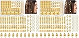KIESWAN 100 STÜCK DREADLOCKS SCHMUCK WIKINGER HAARSCHMUCK GOLD, METALL HAARRINGE FÜR ZÖPFE, VERSTELLBAR CUFFS HAARPERLEN HAARSPIRALEN FÜR BRAIDS ZUBEHÖR DEKORATION