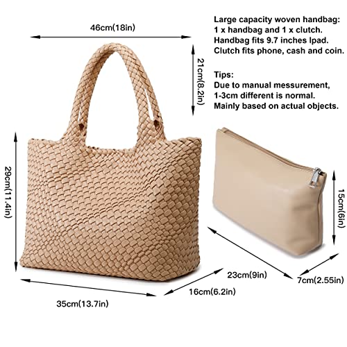 Image of Queenoris Shoulder Bags for Women, Fashion Purses and Handbags Top Handle Vegan Leather Shopper Satchel Large Travel Tote Bag | TOP HANDLE