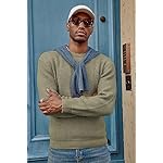 PJ PAUL JONES Mens Crewneck Pullover Sweater Waffle Textured Long Sleeve Knitted Sweaters - Image 5