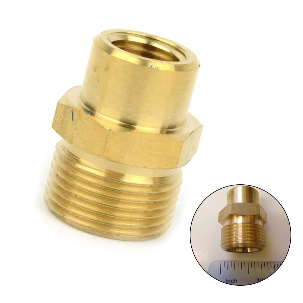 Set Adattatori Per Idropulitrice M22 14mm - Doppio Kit Con Presa Rapida 1/4", Ottone E Acciaio, Fino A 5000 PSI - Foto 13