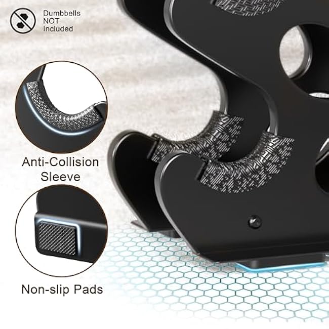 Weight Stand Home Gym Dumbbell Storage Weight Tree Holder (No Dumbbells Rack Only)