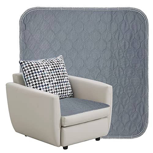 GRUENERDE Waschbare Inkontinenz Sitzauflage Stuhlauflage wasserdichte Hochabsorbierende Langlebige Stuhlunterlage für Sessel Stühle Rollstuhl 54x56cm Cover