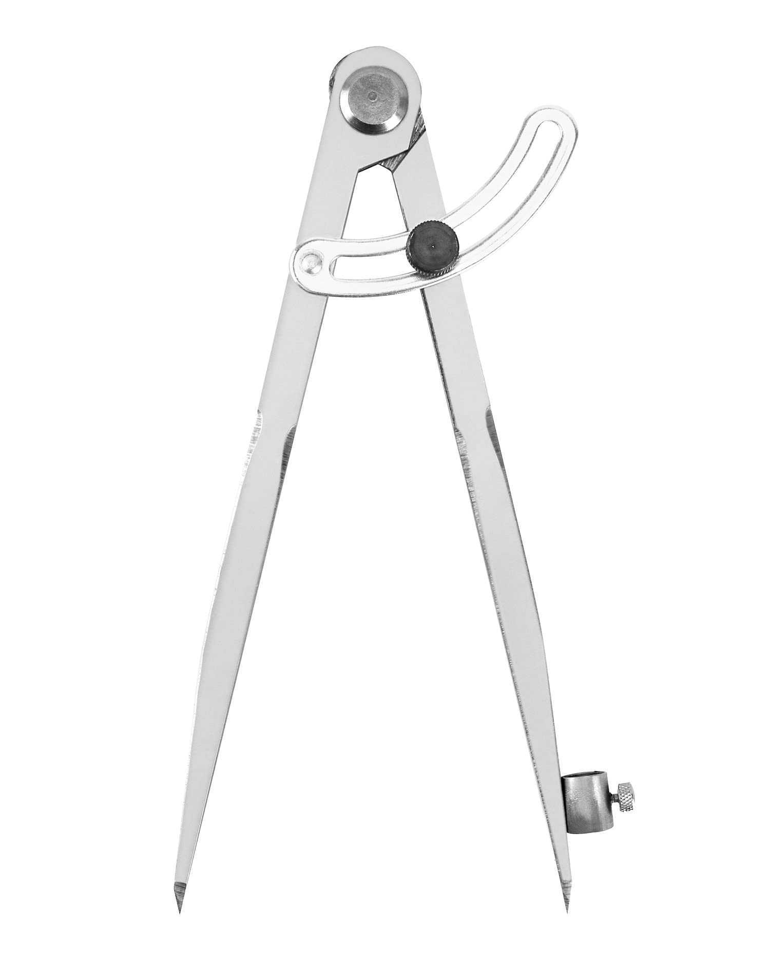 QWORK® Divisor de Ala de Marcado de 200 mm, Brújulas de cuero con portalápices, brújula puntiaguda para geometría, dibujo