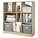 Libreria Scaffale con Scomparti e Ripiani Aperti Libreria di Legno con 8 Scomparti in Legno Portaoggetti Autoportante, Organizzatore Scaffale per Studio e Ufficio 97.5×30×100cm (Marrone)