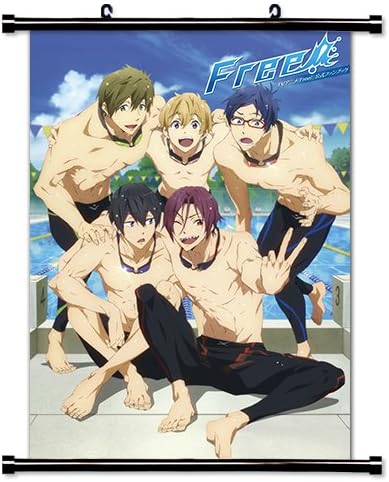 Amazon 無料 岩鳶高校水泳部 アニメ 布製壁掛けスクロールポスター 32インチ X 45インチ Act フリー 21 L アートフレーム ポスター オンライン通販