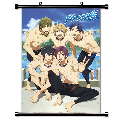 Free! Iwatobi Swim Club Anime Fabric Wall Scroll Poster (16" x 23") Inches [ACT]- Free- 21
