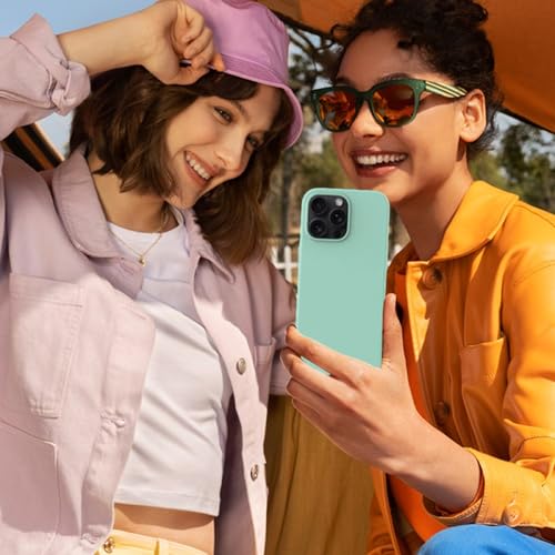 Image of ArmourPro Silicone Back Case for iPhone 16 Pro Max, Soft-Touch Case | GreenishCyan