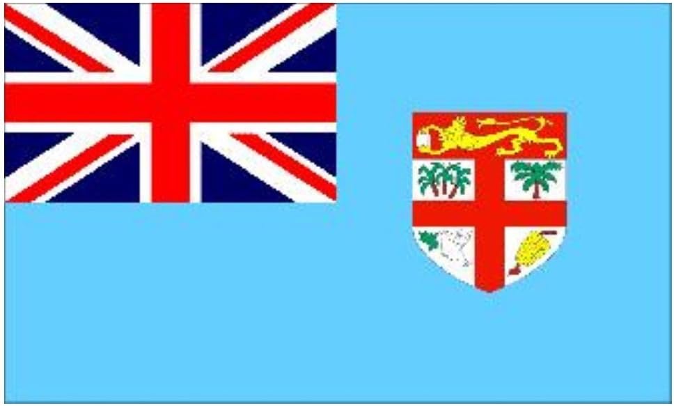 Fiji Flag 3ft x 2ft Medium - 100% Polyester - Metal Eyelets - Double Stitched