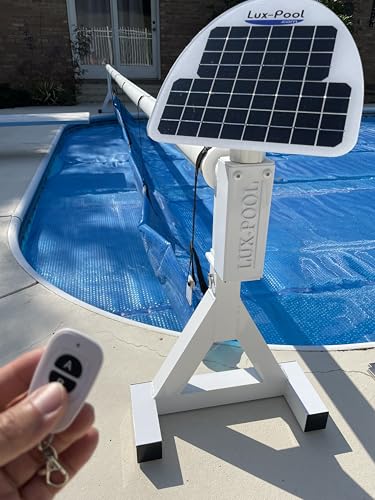 Commercial Grade Automatic Solar-Battery Blanket Cover Reel/Roller - Remote Controlled, Solar...