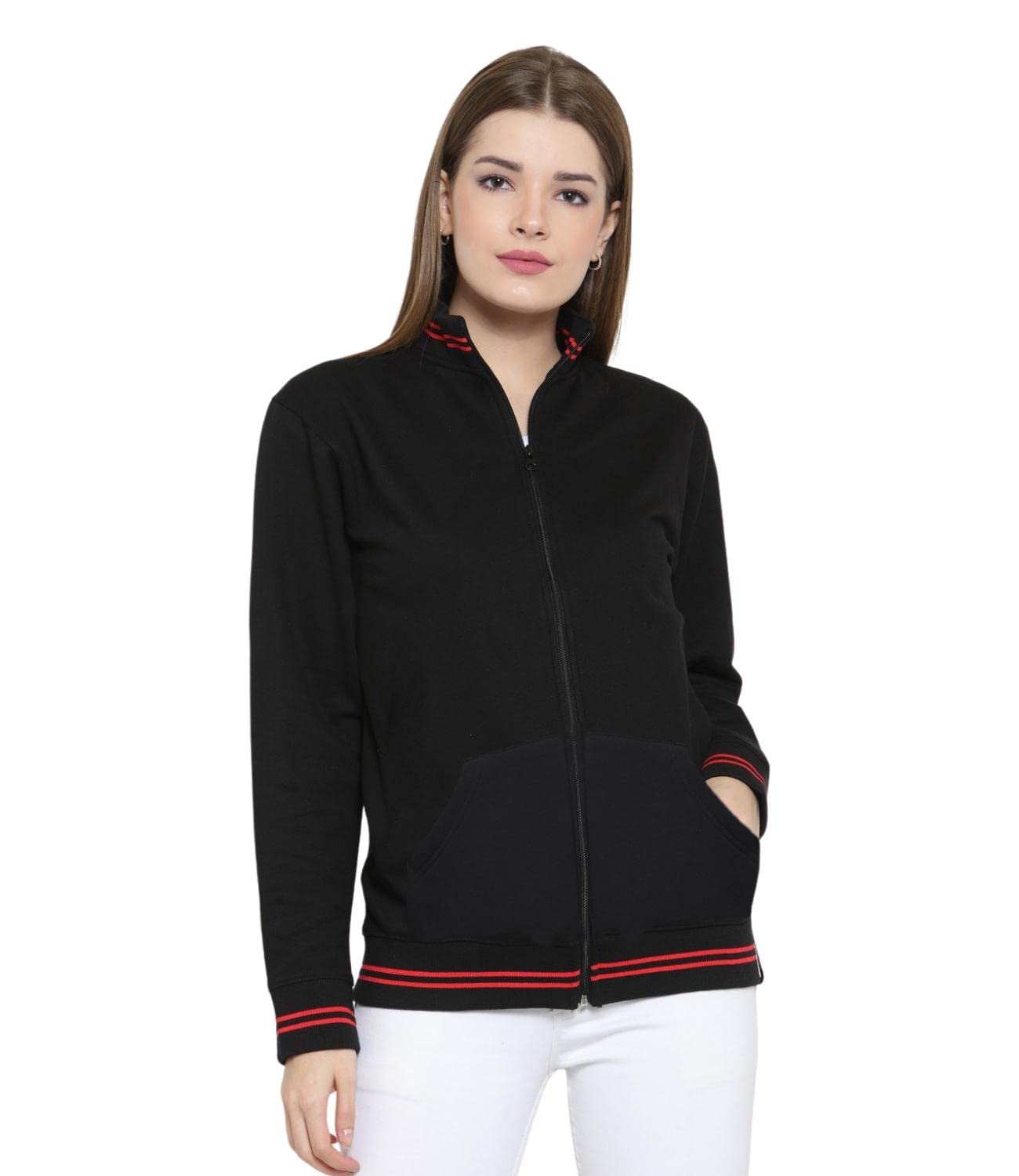 awg all weather gear Womens High Neck Jackets for Winter- Stylish, Trendy, Comfortable Wear, Long Sleeved, Double Tipping Branded Casual Jacket for Women-picture-26