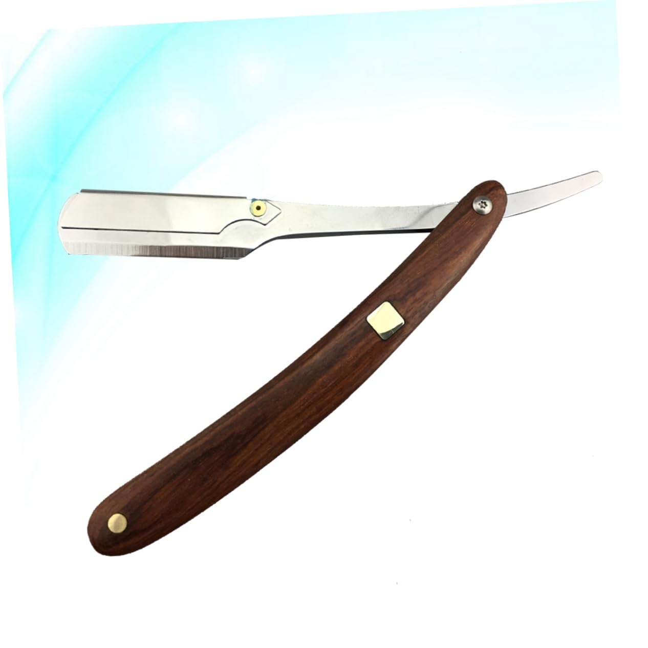 Metal Shaving Razor for Men, Folding Straight Razor for Sideburns