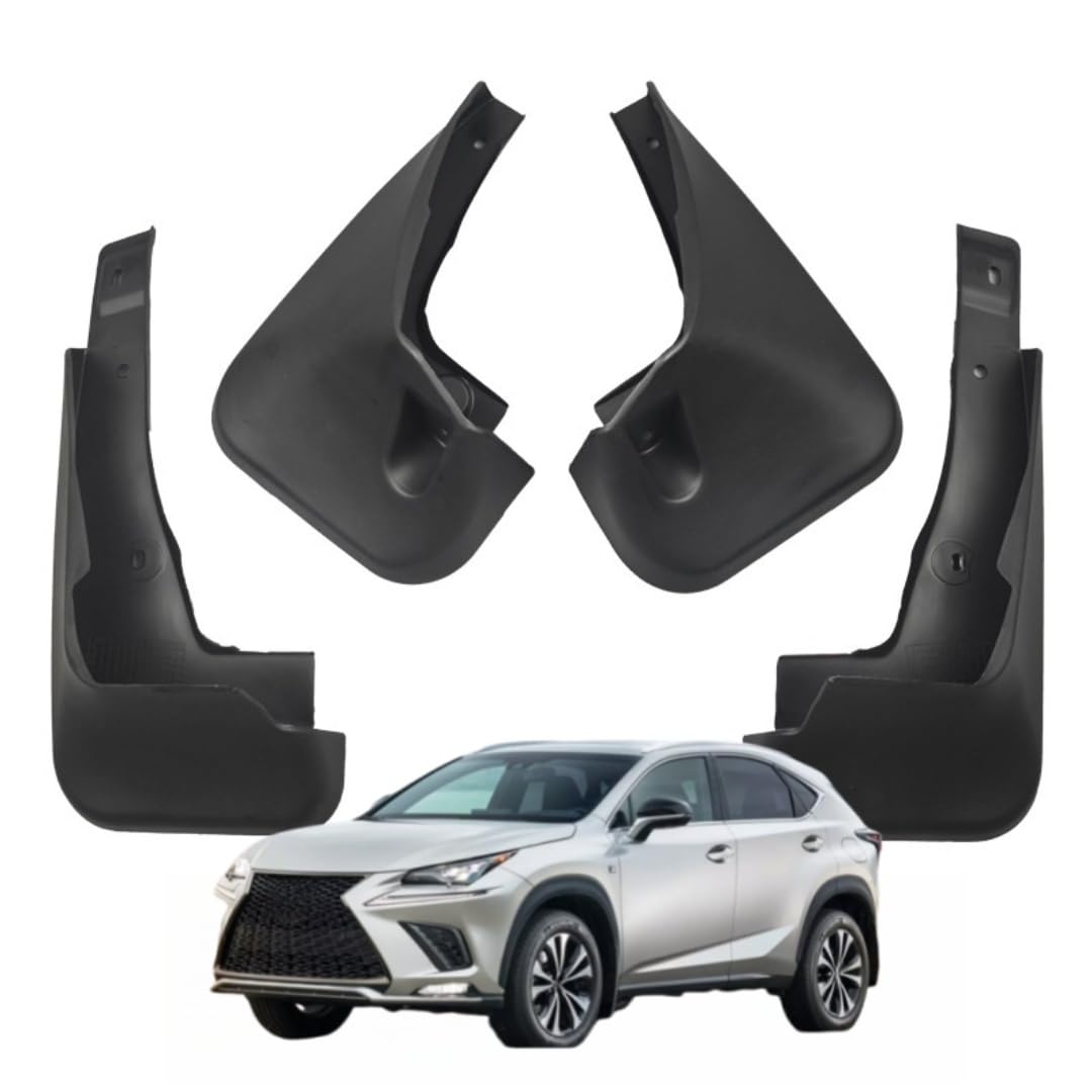 UDRFKDS Mud Flaps Splash Guards For Lexus NX200/300H 2017-2024 Accessories Mudflap Fender Flares Front and Rear Mud Guard Set 4PCS