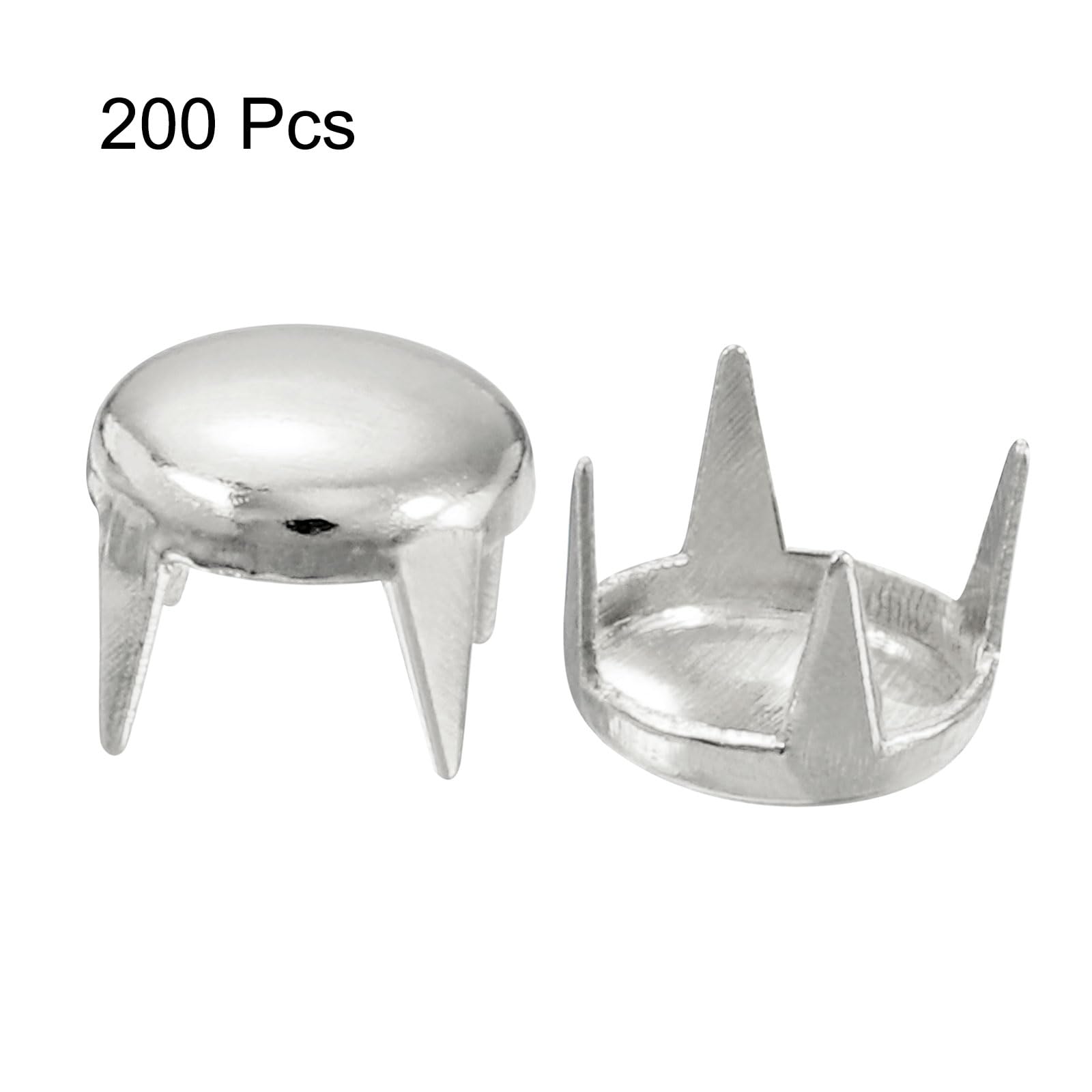 Amazon.com: uxcell 200Pcs 6mm Silver Round Dome Studs Metal Claw