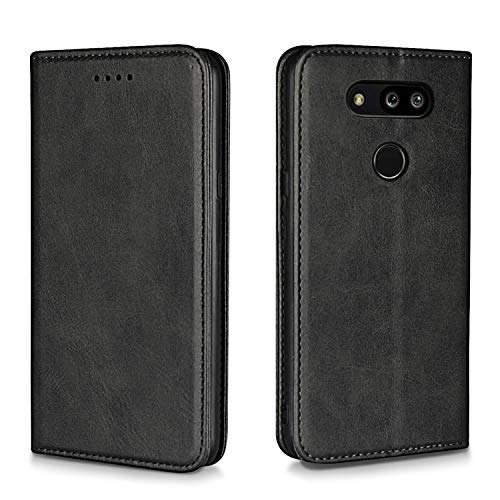 BGTXCZ LG G8 ThinQ Wallet Case - Flip Fold PU Leather With Kickstand, ID Credit Card Slot, Magnetic Closure for LG G8 ThinQ 5G (Black)