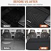 All Weather Car Floor Mats Cargo Liner with Backrest Mat for 2026 Hyundai Palisade 7 Seater (Only Fit Fuel), TPE Rubber Liners Full Set Automotive Mats for 2026 Hyundai Palisade Accessories