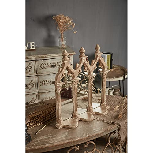 Sofe Unique Mirror Wall Candle Sconces With Wood Frame, Rustic Large Wall Mounted Pillar Candle Holders Farmhouse Wall Sconce, Bedroom, Bathroom, Living Room Wall Art Decor #TOP6