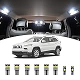 AWALITED 13pcs Cherokee Interior LED Lights Kit Super Bright LED Replacement Bulbs for 2014 2015 2016 2017 2018 2019 2020 Jeep Cherokee (Not fits for Jeep Grand Cherokee)
