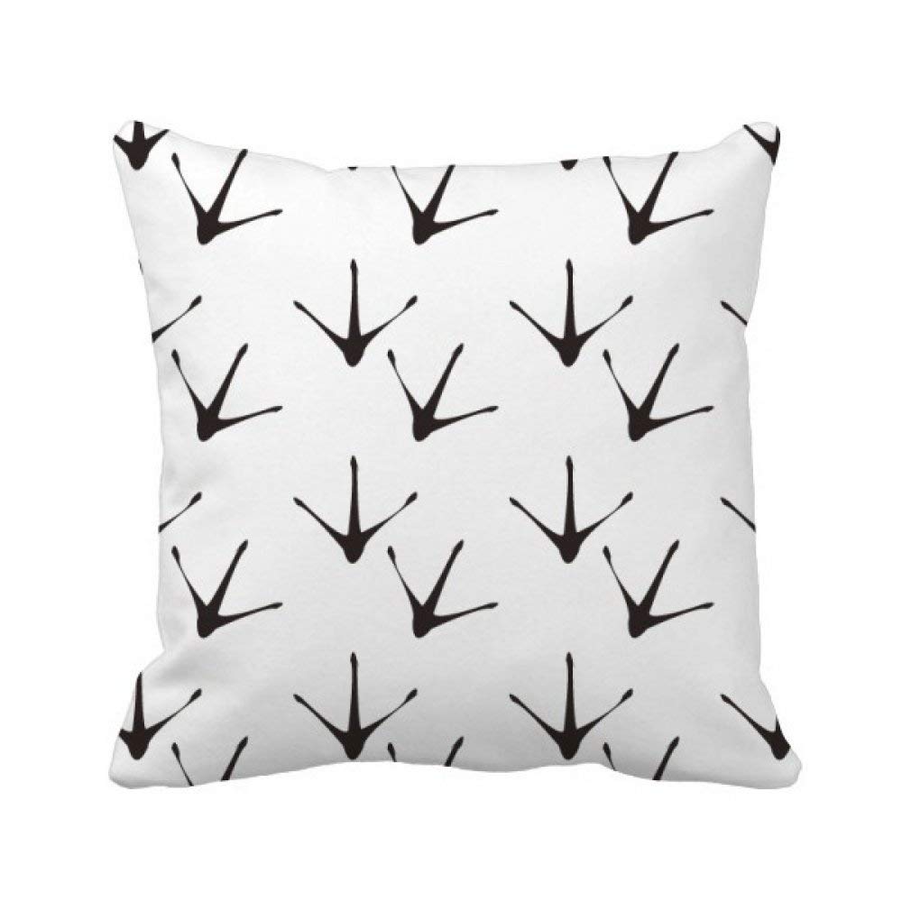 Coussin poulet multicolore 40x40 cm, housse décoration canapé salon