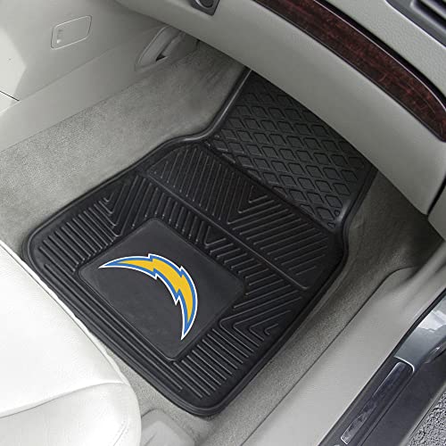 Fanmats 8933 Los Angeles Chargers 2-Piece Heavy Duty Vinyl Car Mat Set thumb #1