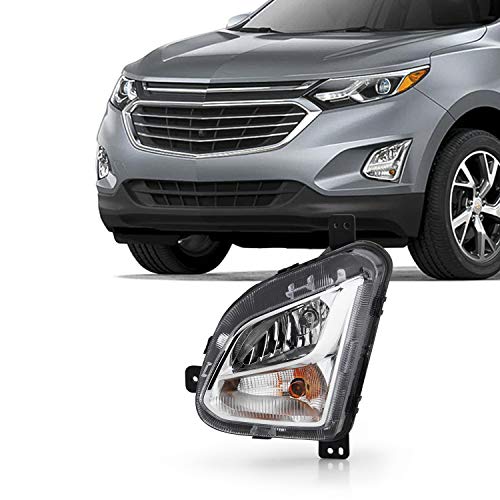 AKKON - Fits 2018 2019 2020 2021 Chevy Equinox Bumper Fog Light w/Signal Lamp Driver Left Replacement [For LED Headlight Model Only]