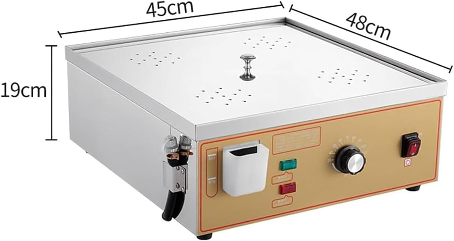 Commercial Electric Steamer with Four Holes, Temperature Control 30-110℃, Dry Boil Alarm, and Independent Water Supply for Efficient Cooking