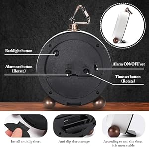 Analogalarmclockbatterypowereddeskclockswithnightlightsilentnontickingretrosimplydesignalarmclocksforlivingroombedroombedsidedormitorydecorgiftwhite Urban Country Home Decor Analog alarm clockbattery powered desk clocks with night lightsilent non tickingretro simply design alarm clocks for living room bedroom bedsidedormitorydecorgift white urban country home decor