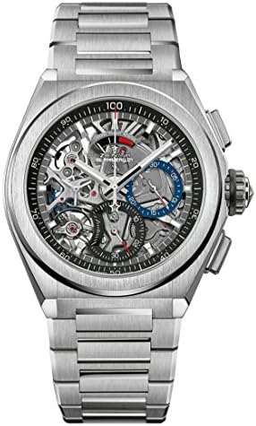 Zenith Mens Defy El Primero 21 44mm Titanium Skeleton Watch 95.9000.9004/78.M9000
