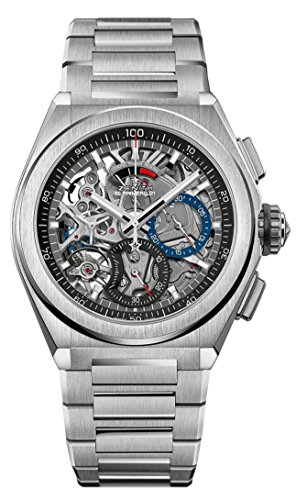 Zenith Mens Defy El Primero 21 44mm Titanium Skeleton Watch 95.9000.9004/78.M9000