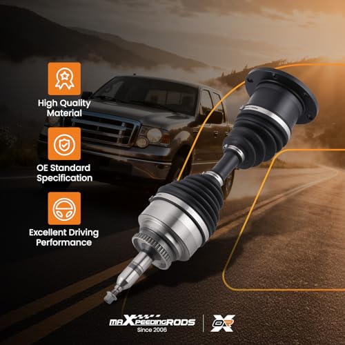 maXpeedingrods Front CV Axle Shaft Assembly for Ford Expedition 03-06, F-150 04-08, Lobo 03-08, Lincoln Mark LT 06-08, Navigator 03-06, 4.2L 4.6L 5.4L, 4WD, Left or Right Side, Replace# 2L1Z3B436BB by maXpeedingrods - Image 4