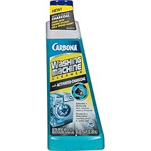 Carbona Washing Machine Cleaner with Activated Charcoal | Removes Odor-Causing Residues | Works in Standard & High Efficiency Washing Machines | 8.4 FL Oz, 1 Pack