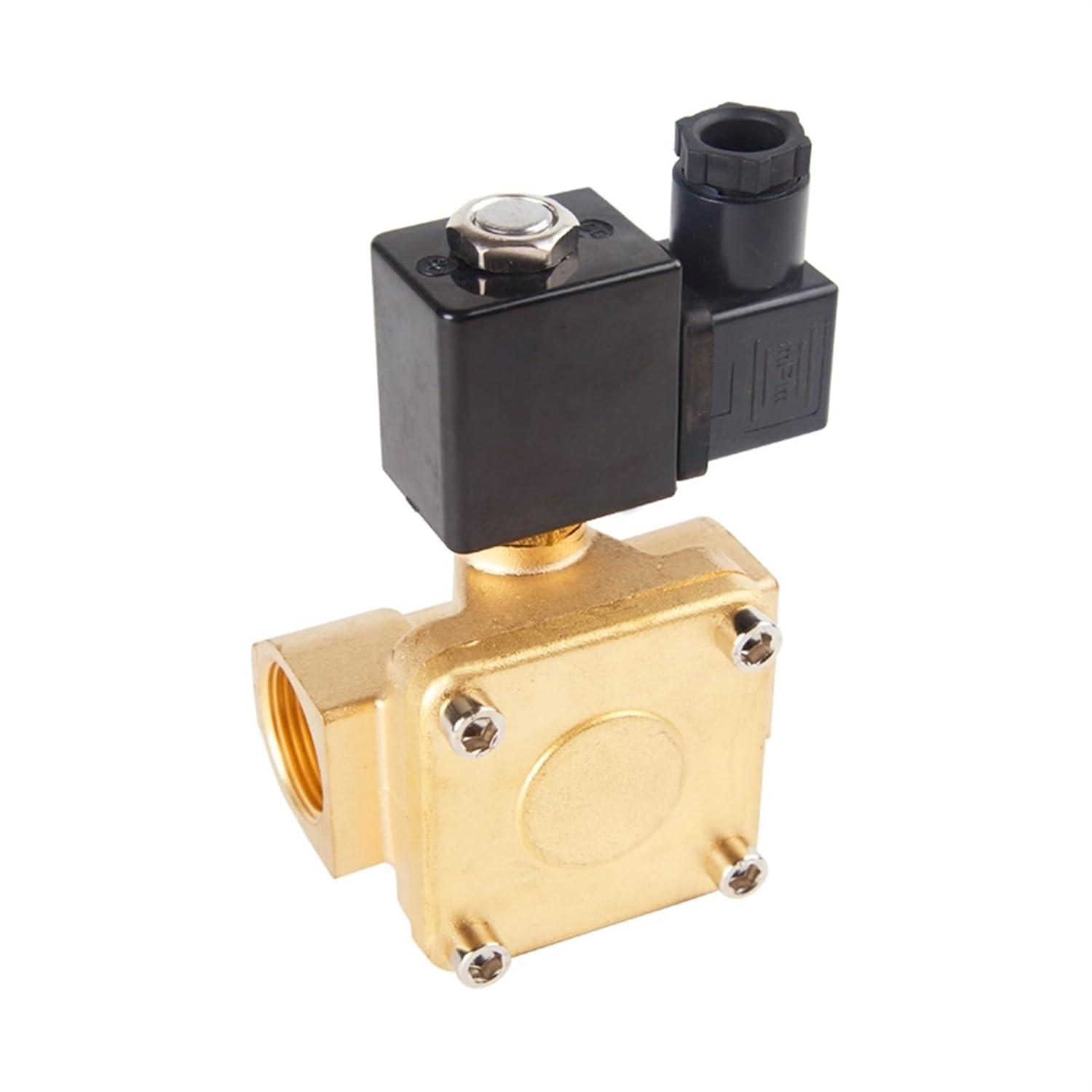 Electric Solenoid Valve High Pressure Normally Closed Pneumatic 12V 24V 220V 110V 1Pcs(DN25,DC12V,Normally Close)