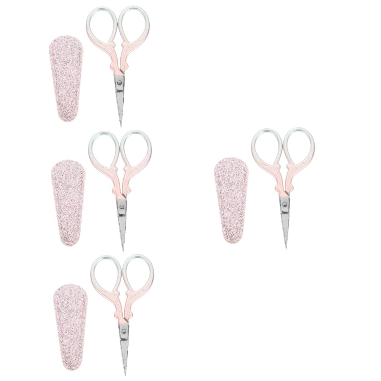 Lurrose 4pièces Ciseaux à Broderie Portables Dégradé De Couleur Petits Outils De Couture Pour Étudiants Avec Et Confort Ergonomique