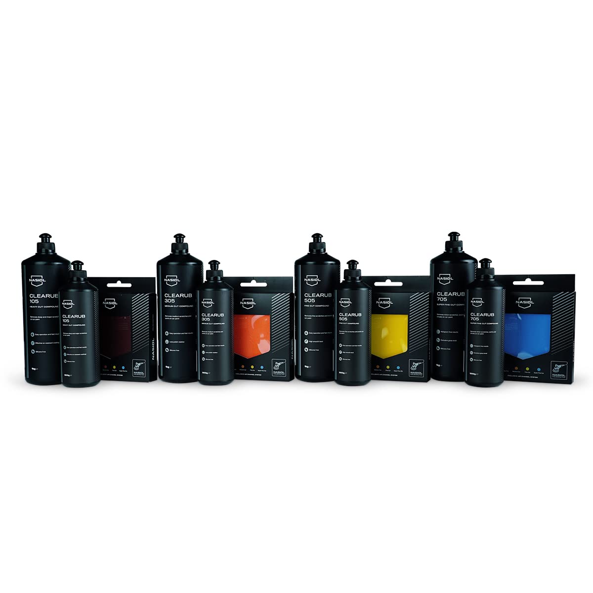 Nasiol CleaRub 305 Silikonfreier schwere Kratzer-Entfernung,Autopolitur Kratzer Entfernen,Polierpaste Auto,Kratzerentferner Autolack, Poliermittel für Auto,Detailer Auto, 1 Kg