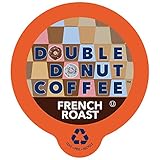 Double Donut French Roast Coffee, in Recyclable Single Serve Cups for Keurig K-Cup Brewers, 12 Count