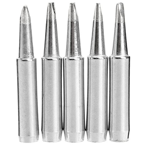 Image of Soldering Iron Tips, 5pcs 900M-T-2.4D Soldering Iron Tips Compatible with Hakko, Radio Shack, Atten, Quick Soldering Station 936 /937 /938 /942 /951 /BK8586 /907