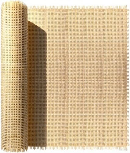 60' L x 24' W Natural Rattan Cane Webbing Roll -...